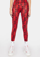 Think Fast Graphic Leggings