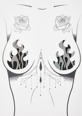 Robo Meltdown Flame Pasties