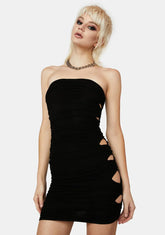 Petra Cut-Out Mesh Mini Dress