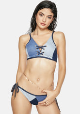 Western Sun Patchwork Bikini Set