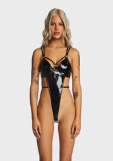 Wicked Cutting It Close Vinyl Bodysuit