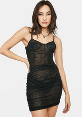 Midnight Do You Want Me Mini Dress