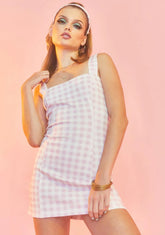 At My Peak Gingham Dress