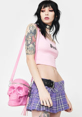 Bubblegum Grave Digger Skull Handbag