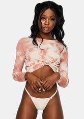 Bubbly Can Never Tell Bow Detail Thong