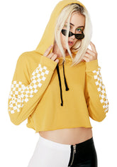 On Ur Mark Cropped Hoodie