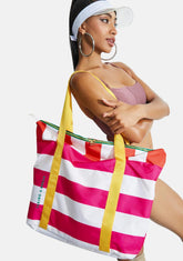 Swim Club Stripe Getaway Weekender Bag