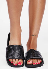 Designer Love Quilted Slides