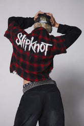 The Nameless Cropped Flannel Top