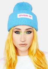 Over It Ribbed Beanie