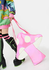 Lost In Wonderland Holographic Tote Bag