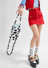 Can't Deal Cow Print Crossbody Bag