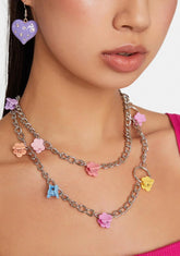 Sudden Bloom Layered Chain Necklace
