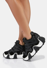 Noir Carambola Platform Sneakers