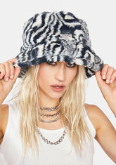 Blur Fuzzy Bucket Hat