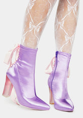 Take A Bow Corset Booties