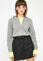 Stoned Fill My Cup Cropped Hoodie