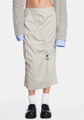 Oat Enore Midi Cargo Skirt