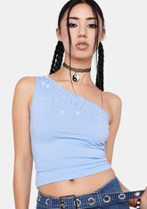 Slot Machine Queen Rhinestone Top