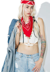 Scarlet Coined Bandana
