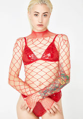 Love The Damned Fishnet Bodysuit