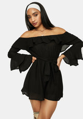 Rags To Riches Off The Shoulder Romper