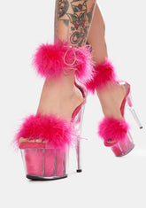 Hot Pink Adore Platform Heels
