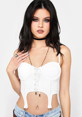Icy Please Me Tease Me Cropped Bustier
