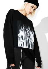 Liquid Silver Sweatshirt