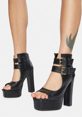 Need You Now Buckle Heels
