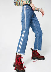 Fast Lane Striped Jeans