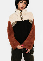 To Be Fair Colorblock Sherpa Jacket