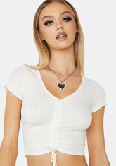 Ivory Be Seeing You Crop Top