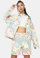 Write About Now Scribble Denim Jacket