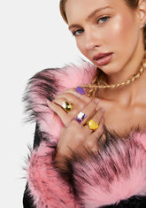 Cheese & Grapes Ring Set