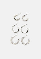 Classy Clingy Mixed Hoops Earrings