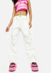 Bummed 2 Be Here Ruched Cargo Pants