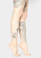 Nude Midnight Glimmer Rhinestone Tights