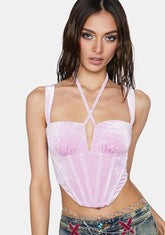 Magic Breathe Me In Velvet Corset Top