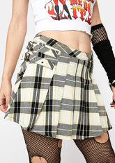 Crime Time Plaid Mini Skirt
