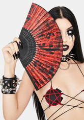Devil Made Me Do It Hand Fan