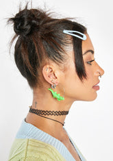 Crocodile Cutie Hoop Earrings