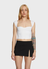 Versatile At Best Crop Top - White