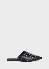 Noir New Level Studded Slides