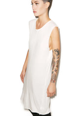 Knomad Muscle Long Tee - White
