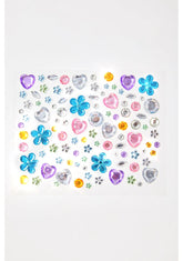 Colorful Floral Face Gems