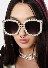 Bling It In Rhinestone Sunglasses