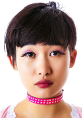 So Clueless Double Rhinestone Choker