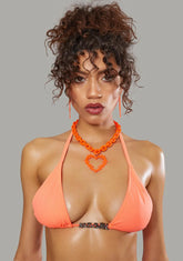 Risky Romance Barbed Wire Heart Chain Necklace