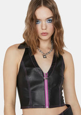 With The In-Crowd Halter Top